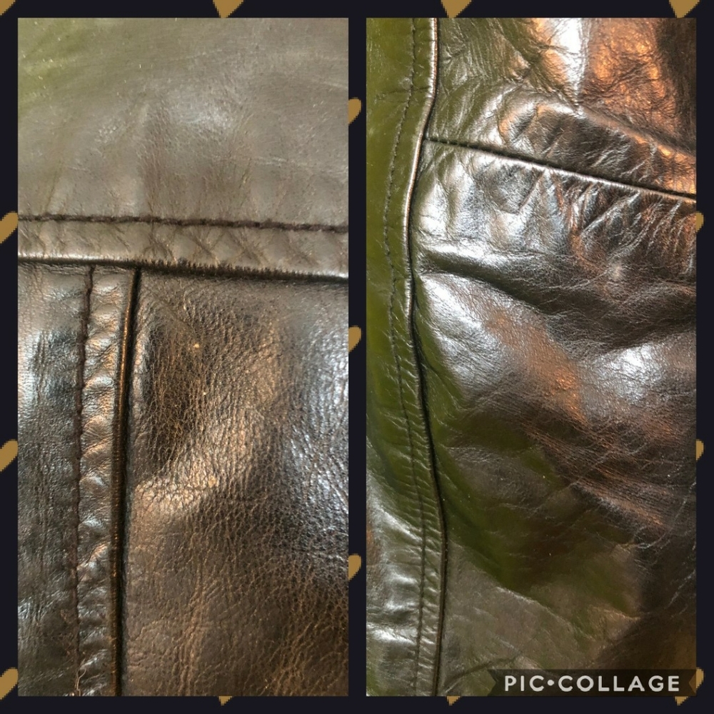 Vintage Gap Leather Moto Jacket - Picture 5 of 7